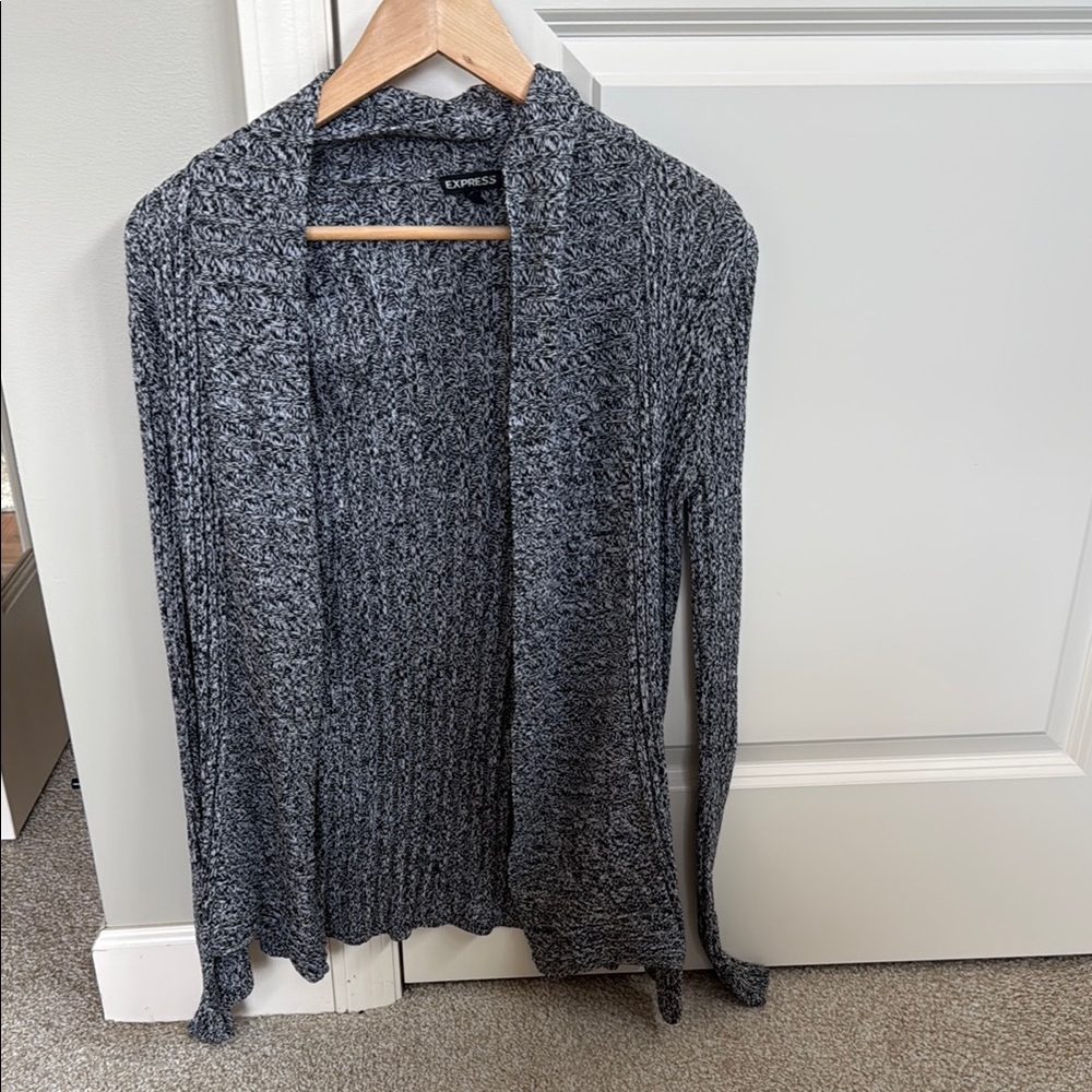 Express brand- Women's Gray Open-Front Sweater